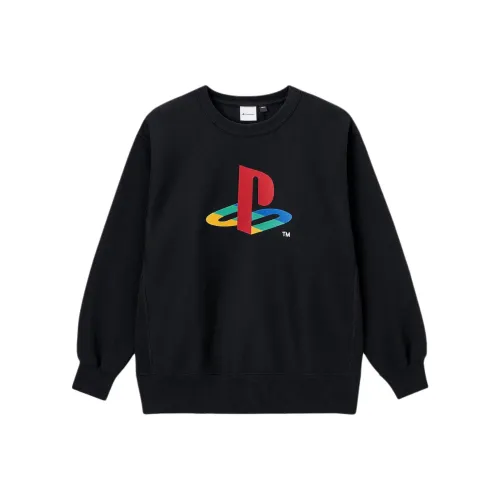 Playstation X GU PlayStation Co-brand Knitted Sweatpants Men Gray