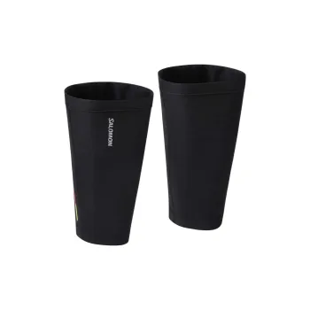 SALOMON Running Leg Guards Protective Black Nylon Unisex