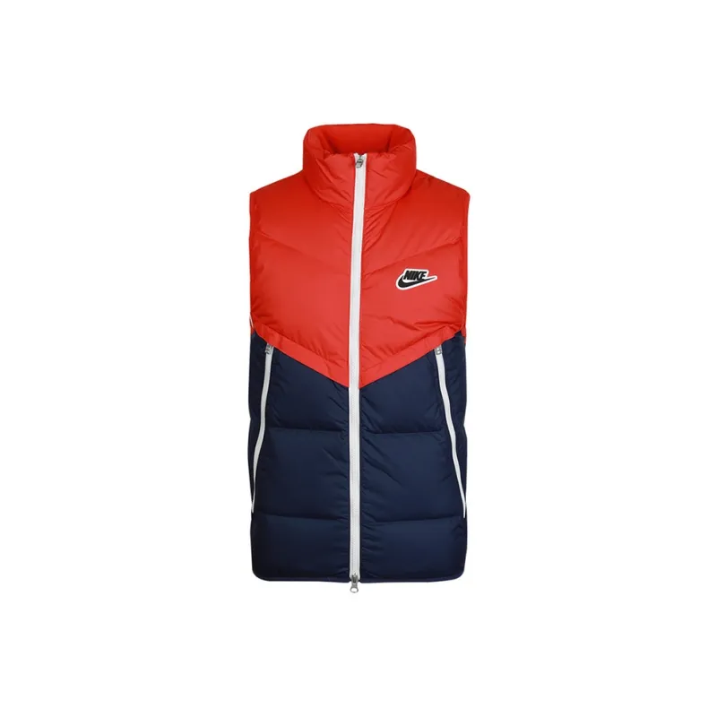 Nike Down Jackets Men Blue Red-0