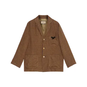 GUCCI GG Bow Check Blazer