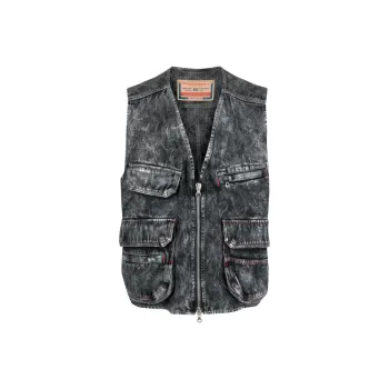 DIESEL Vests Men Dusty Gray