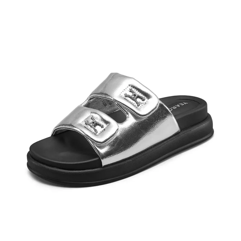 YEARCON PU Polyurethane Slip Resistant Slide Slippers Women's-5