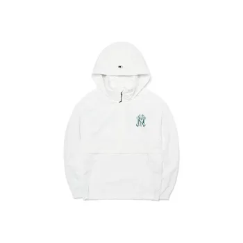 MLB New York Yankees Windbreaker Jackets Unisex White