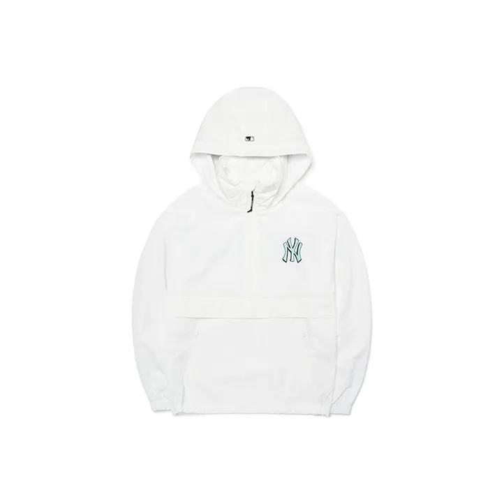MLB New York Yankees Windbreaker Jackets Unisex White-0