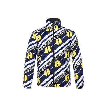 BOINIGAN VANITA Letter Stand Collar Down Jacket Men's Blue Print