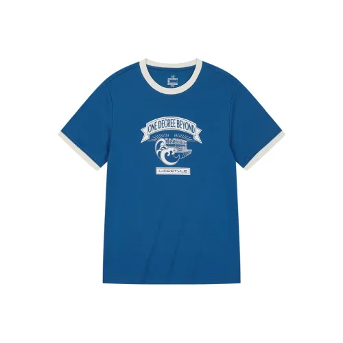 361° T-Shirt Unisex Pacific Blue/Peeling Off White