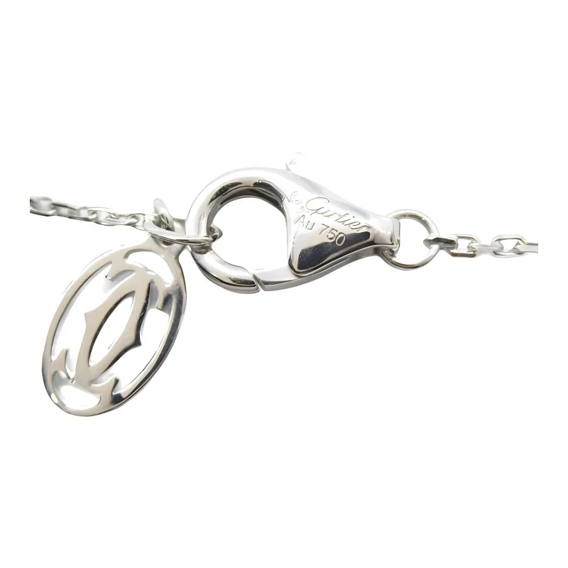 CARTIER 18K White Gold Necklaces Women's Silver-2