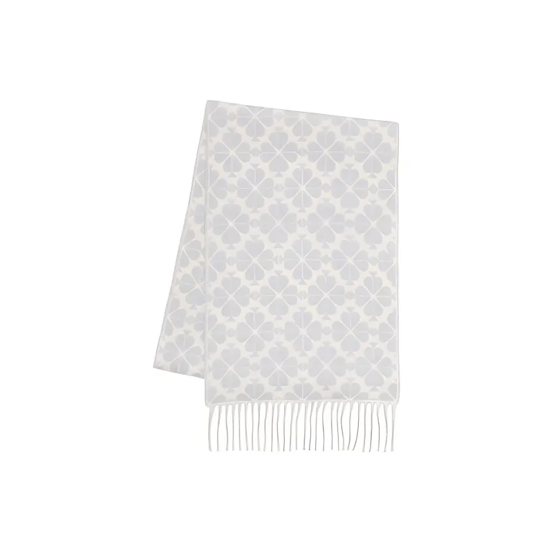 Kate Spade Wool Knit Scarves Women's Gray-0