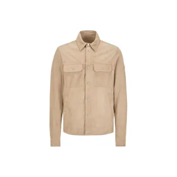 Moncler Logo-patch Leather Jacket
