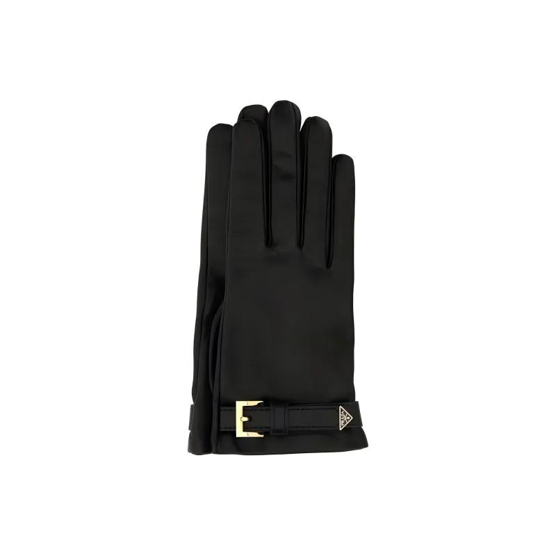 PRADA Triangle Logo Gloves-0