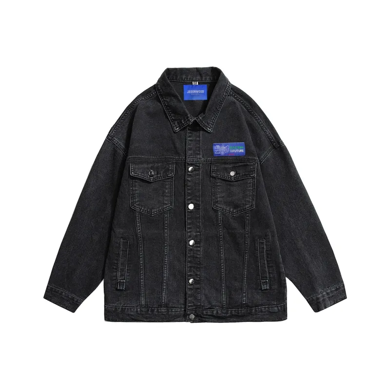 JASONWOOD Cowboy On The Run Denim Jacket Unisex-4
