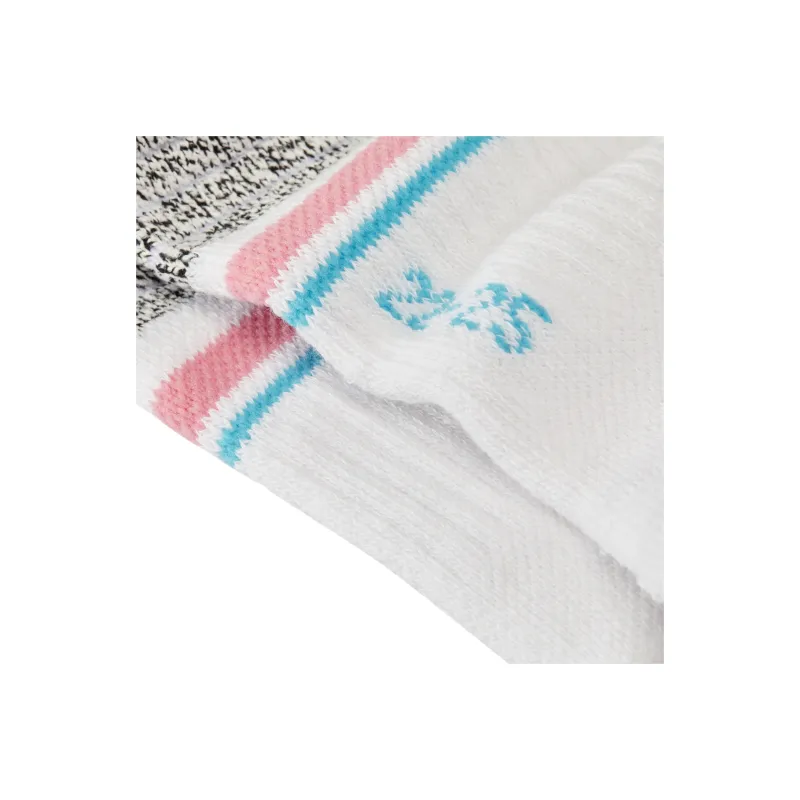LiNing Badminton Series Mid Calf Socks Women's 1 Pack White Red-4