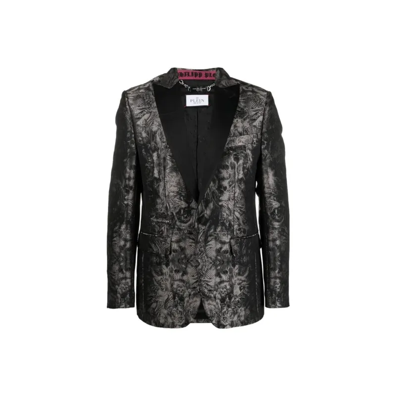 PHILIPP PLEIN Gothic Plein Jacquard Blazer-0