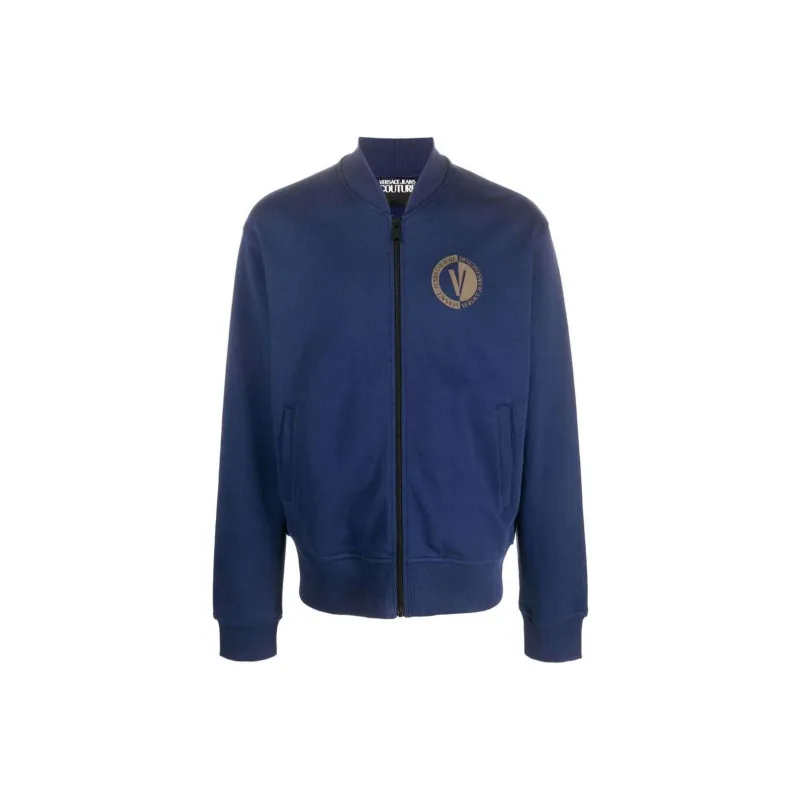 VERSACE JEANS COUTURE Logo print Cotton Bomber Jacket-0