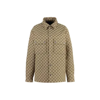 GUCCI Gg Monogrammed Button Up Shirt