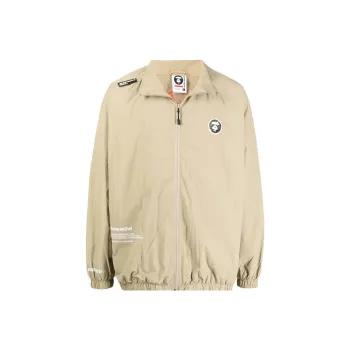 A BATHING APE Logo-patch Zip-up Jacket