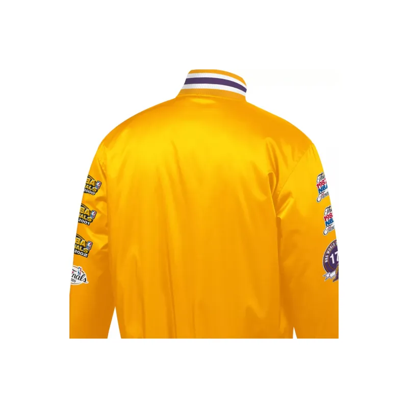 Mitchell & Ness Baseball Jacket Unisex Gold-2