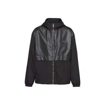 PRADA Triangle logo Hooded Jacket