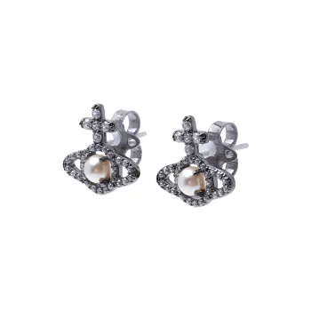 Vivienne Westwood Brass Earrings Women's Silver