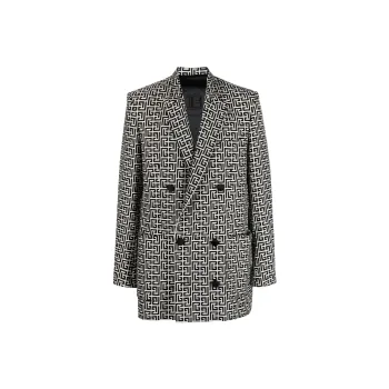 BALMAIN Business Suits Men Black/White