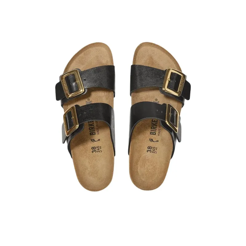 Birkenstock Abrasion Resistant Slide Slippers Women's Black Regular Loose Fit-3