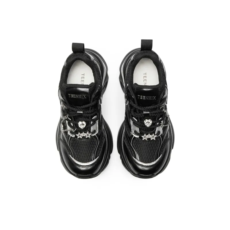 Teenmix Lucky Star Collection Cushioning Coverage Abrasion Resistant Slip Resistant Low Top Chunky Sneakers Women's-2