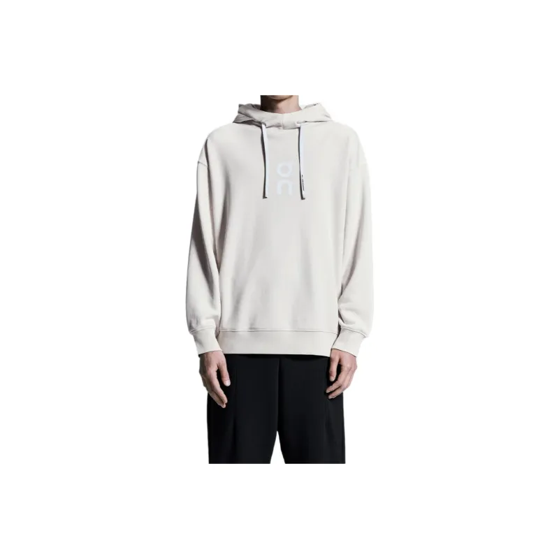 On Club Hoodie Sweatshirt Unisex Silver-0