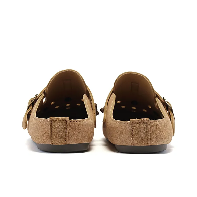 Lin Feng Cork Sole Closed Toe Slippers Women's-8