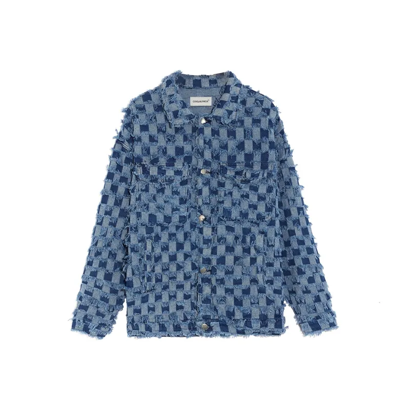 COOLALPACA Denim Jackets Unisex Blue-0