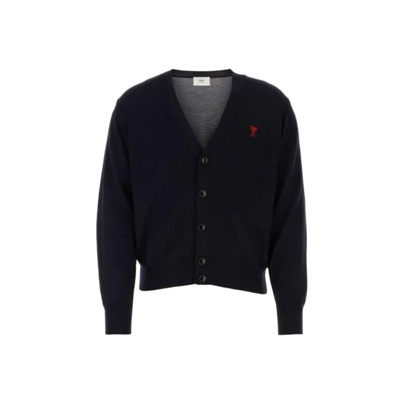 AMIPARIS Paris Ami De Coeur Crewneck Knitted Cardigan-0