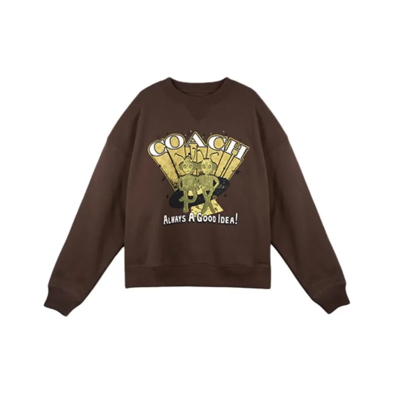 COACH Sweatshirts Men Cocoa-0