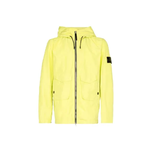 STONE ISLAND Windbreaker Jacket Men's Yellow