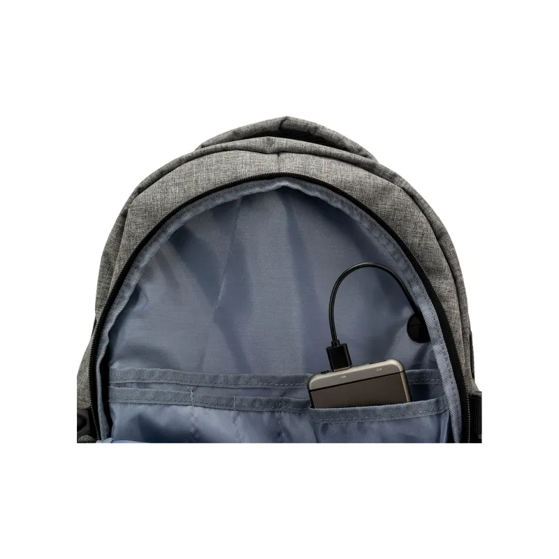 Traveler's Choice Polycarbonate PC Backpack Unisex Brush Gray-3