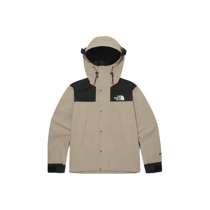 THE NORTH FACE Outdoor Hiking Waterproof And Windproof Windbreaker Jacket Unisex Khaki-0