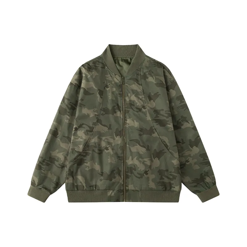 ACUOD BY CHANU Workwear Camouflage Coat For Men, Trendy Winter Regular Edition Flight Jacket Unisex-2