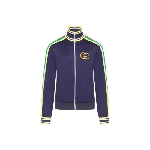 GUCCI Jackets Men Blue