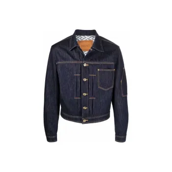 VERSACE VERSACE Denim Jacket Men's Blue