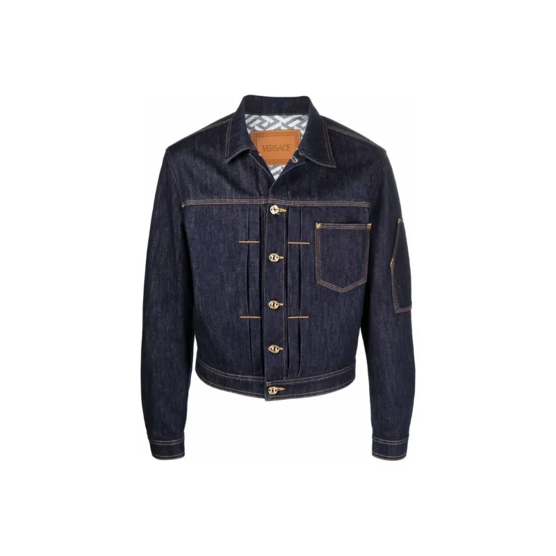 VERSACE VERSACE Denim Jacket Men's Blue-0