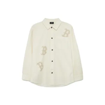 MLB Denim Jackets Unisex Cream