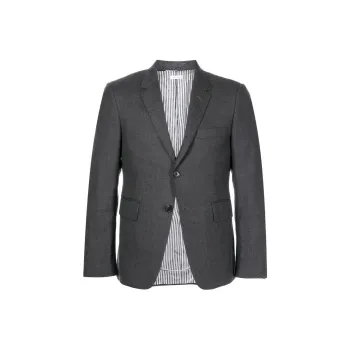THOM BROWNE Super 120S Single-Breasted Tailored Blazer