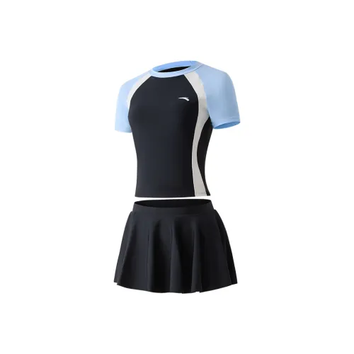 Anta Two Piece Swimsuit Women's Gray/Blue