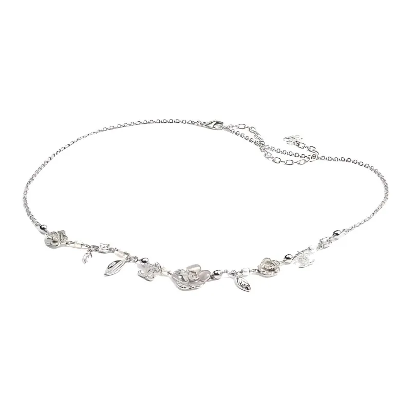 CHANEL Solid Color Design Resin Belt Unisex Silver-0