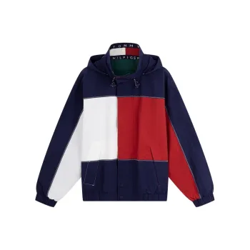 Tommy Hilfiger Jacket Men's Red Green Blue White Multicolor