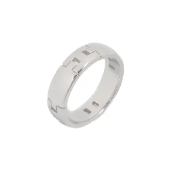 HERMES White Gold Rings Women's Silver