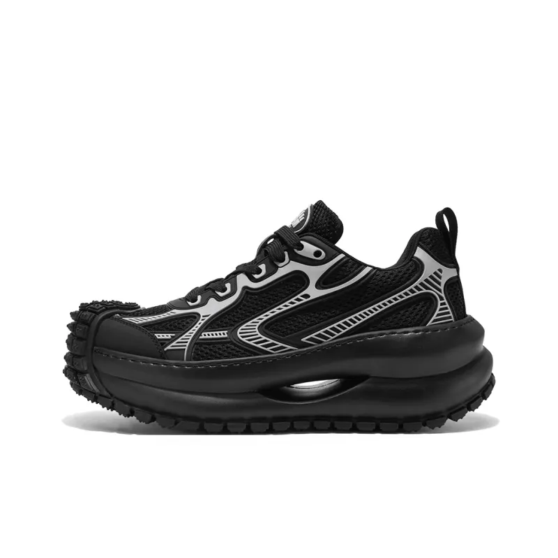 JANECO Slip Resistant, Abrasion Resistant, Breathable Low Top Chunky Sneakers Men's-6