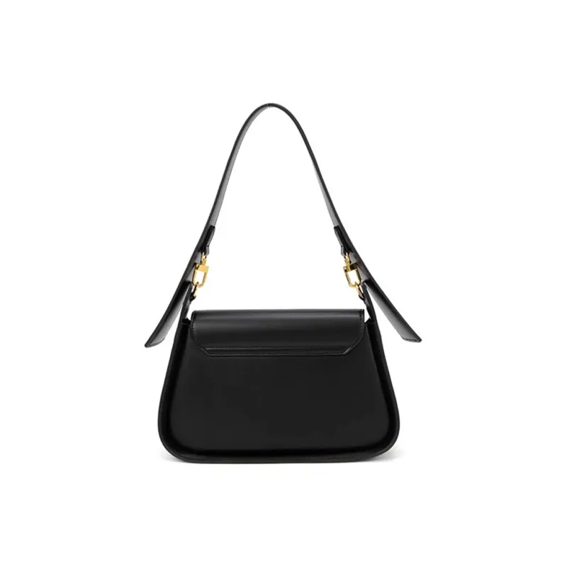CLEVER& KETCH PU Underarm Crossbody Bag, Shoulder Bag Women's Black/Ecru/Brown-2