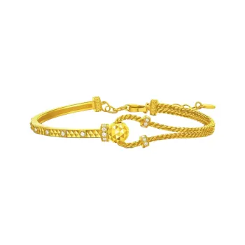 YUOFFICIAL Alloy Bangles Women's