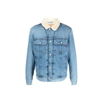 DIESEL Denim Jackets Men Blue