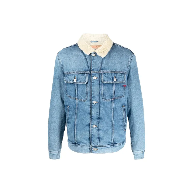 DIESEL Denim Jackets Men Blue-0