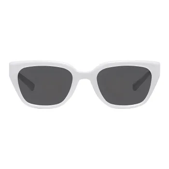 GENTLE MONSTER Maison Margiela Plate Frame Rectangular Sunglasses Unisex White
